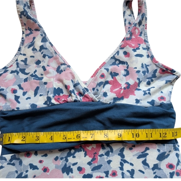 Patagonia Margot Dress Dewdrop Flower Pink Blue White Sundress Women's Small - Picture 8 of 9